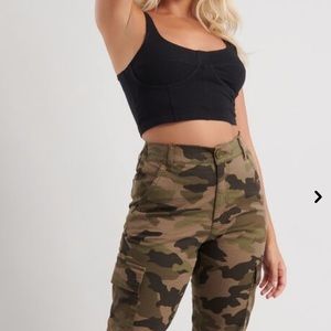 Camo cargo pants from Garage